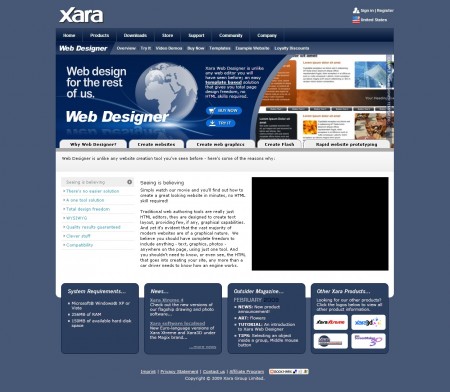 Xara Web Designer